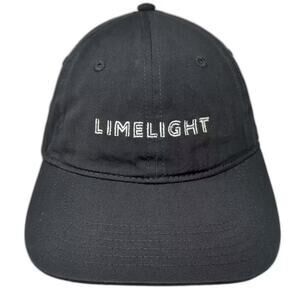 AS Colour Limelight Baseball Cap Black White OS Embroidered Hat Slideback